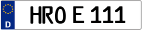 Truck License Plate